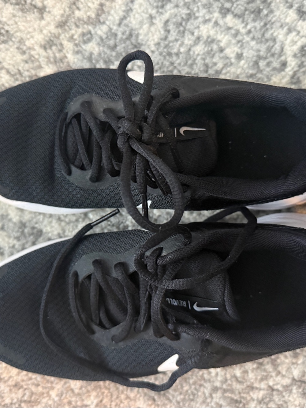 Nike Women's Black and White Training Sneakers - Picture 3 of 4